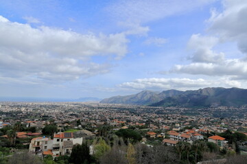 Fototapeta na wymiar Palermo vista da Monreale