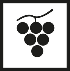 Panneau en forme d'idéogramme indiquant la vente de produits vinicoles	