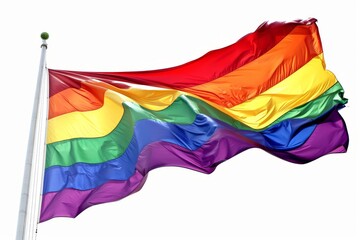 LGBTQ Pride equal sharing. Rainbow damask colorful steel pink diversity Flag. Gradient motley colored english red LGBT rights parade festival right to education diverse gender illustration