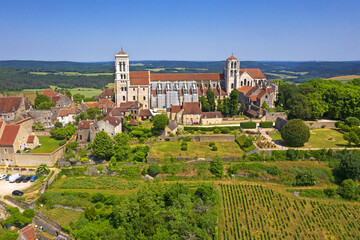 Monastery and Basilica Ste Madeleine of Vezelay - France, Burgundy, UNESCO World Heritage Site