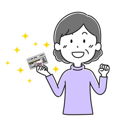 免許を持った高齢女性1