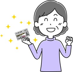 免許を持った高齢女性2