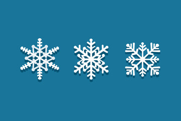 Snowflakes icons. White Snowflake. Snowflakes template. Snow winter. Snowflakes icons. Snowflake vector icon