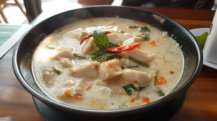 Tom Kha Gai, Thai Coconut Chicken Soup with Galangal