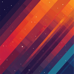 Abstract galaxy theme flat design background
