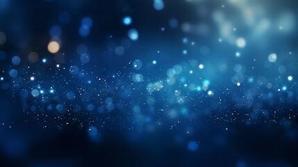 Obraz na płótnie Canvas blue glow particle abstract bokeh background 