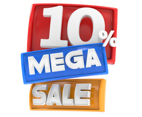 Mega Sale Up To 10 Off Offer Banner