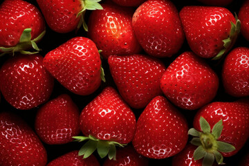 macro texture of strawberries background