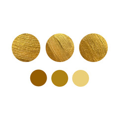 collection of golden circles