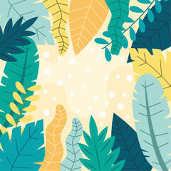 Fototapeta premium Flat design abstract floral background