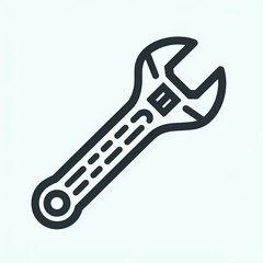 Obraz premium wrench and screwdriver icon, illustration of wrench and screwdriver