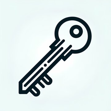recommend clip art: key icon, house key, key line art icon for apps and website