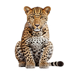 Leopard isolated isolated on transparent or white background