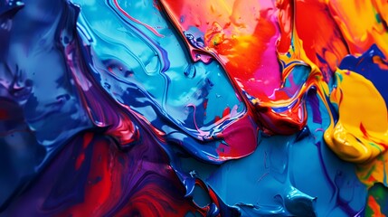 Colorful paint mixing in water. Abstract background for creative design.