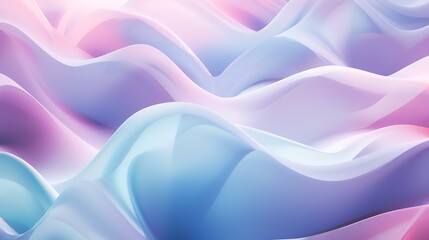 Fototapeta premium abstract background with smooth lines in pink and blue colors, 3d render