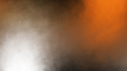 Orange brown light and dark gradient background.golden smoke. clouds abstract background