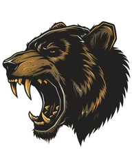 Design of Angry Grizzly Bear
