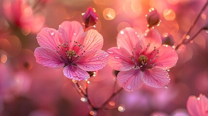 pink flowers in the field