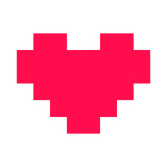 heart pixel art game icon