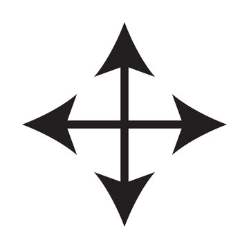 Arrow, full screen icon. Simple thin line, outline illustration of Arrows icons for UI and UX, website or mobile application. four arrow icon design vector isolated. Vector illustration.Eps file eps10