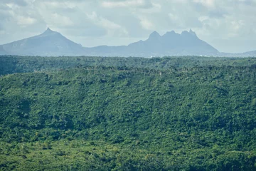 Cercles muraux Le Morne, Maurice Landscape near Le Morne in rural Mauritius