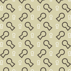 Key hole symbol multicolor decorative trendy repeating pattern vector illustration
