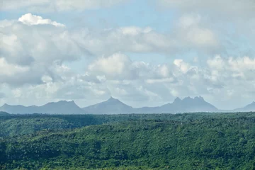 Crédence de cuisine en verre imprimé Le Morne, Maurice Landscape near Le Morne in rural Mauritius