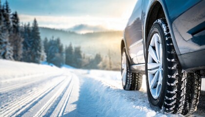 car in snow