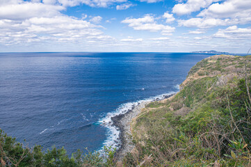 Fototapeta na wymiar 相島の北部展望台からの眺め