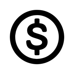 dollar coin sign