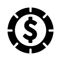 dollar coin sign