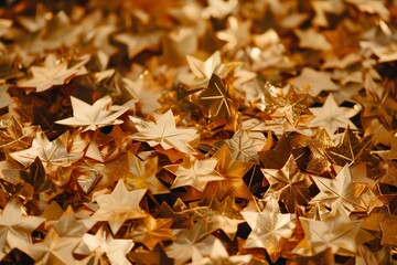 a pile of gold stars