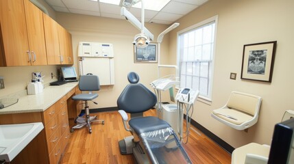 An empty dentist's office
