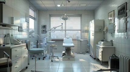 An empty dentist's office