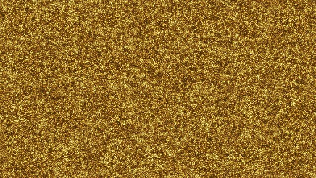 Gold, Glitter Animated Texture Background Loop