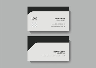 Double-sided business card template design