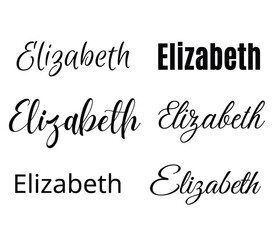 Elizabeth svg , Elizabeth Baby Name svg, Elizabeth Wedding Name svg	
