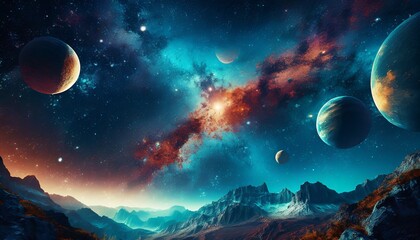 universe with planets