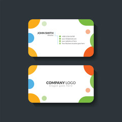 Double-sided business card template design