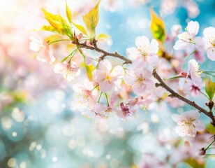 Fototapeta premium 満開の桜 華麗に舞い散る桜の花びら