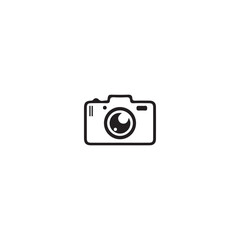 Camera icon logo vector illustration design Editable