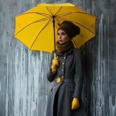 우산을 쓴 아름다운 여자 No2