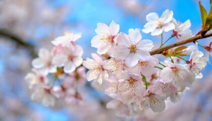Fototapeta premium 満開の桜 華麗に舞い散る桜の花びら