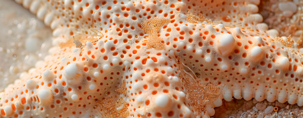 Close-up photo of a starfish on the beach 