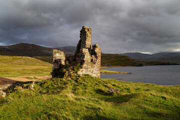 Ardvreck Castle Loch Assynt, Scottish Highlands