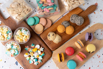 Macaroon, fat macaroon, kook, meringue cookies, snacks, desserts,