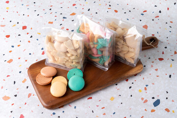 Macaroon, fat macaroon, kook, meringue cookies, snacks, desserts,