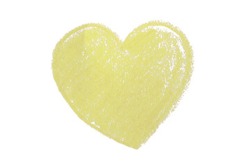 light yellow pencil strokes isolated on transparent background
