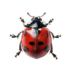 Ladybug isolated on a white background. With clipping path.