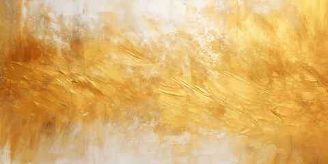 Abstract gold oil paint brushstrokes texture pattern contemporary painting wallpaper background
